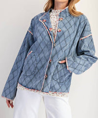 Easel - Women's Quilted Long Sleeves Jacket