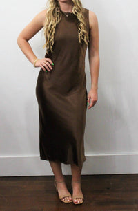 Ellison - Coco Satin Midi Dress