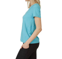 X By Gottex - Honey Comb Loose Fit Short Sleeve V-Neck Top