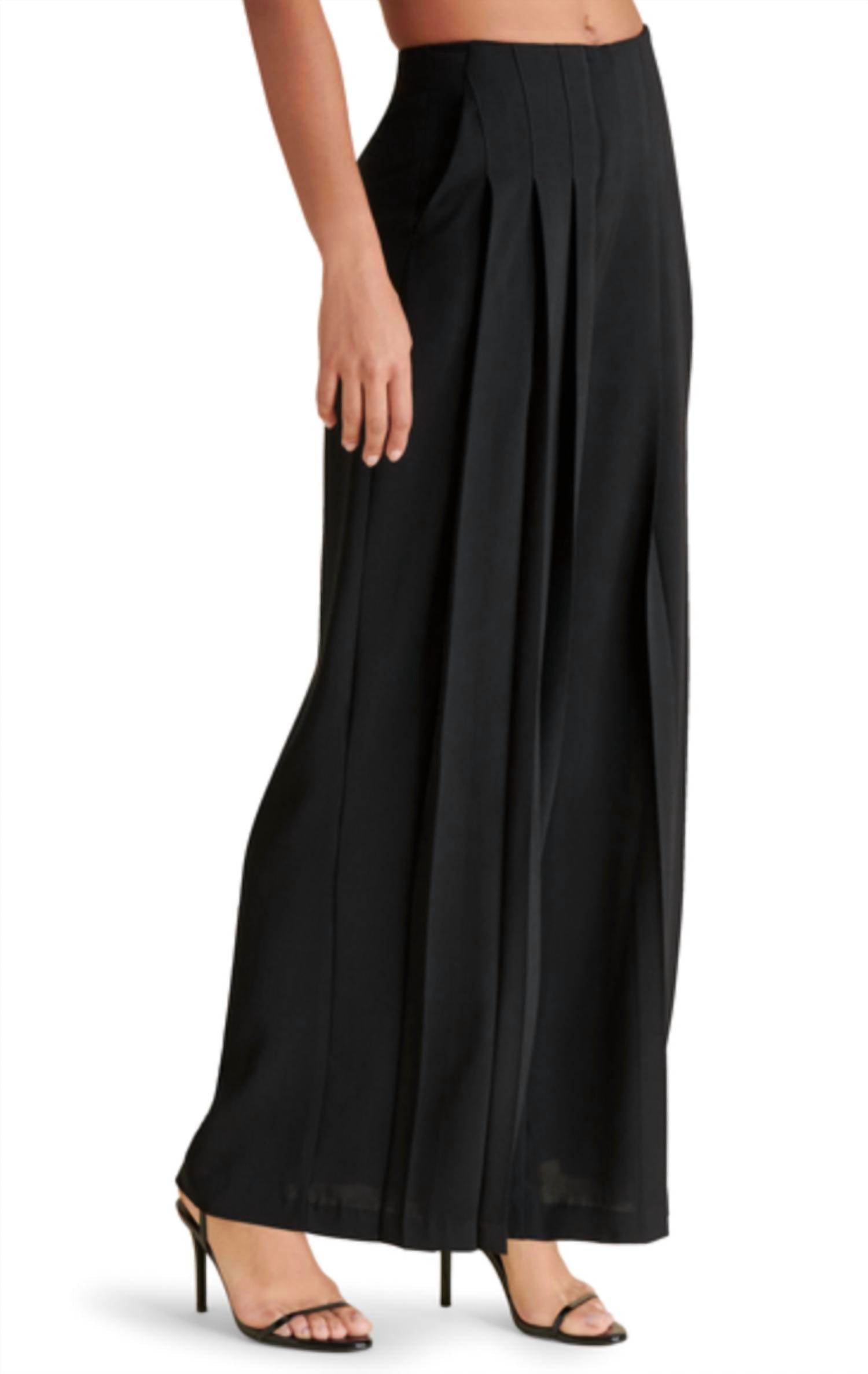 STEVE MADDEN Angelica Wide-leg Pants in black - women's pants - alternate view