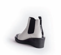 CECELIA NEW YORK Women's Gemmain Boots in black white - women's shoe - detail view