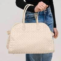 Urban Expressions - Women's Rhonda Woven Vegan Leather Tote Bag