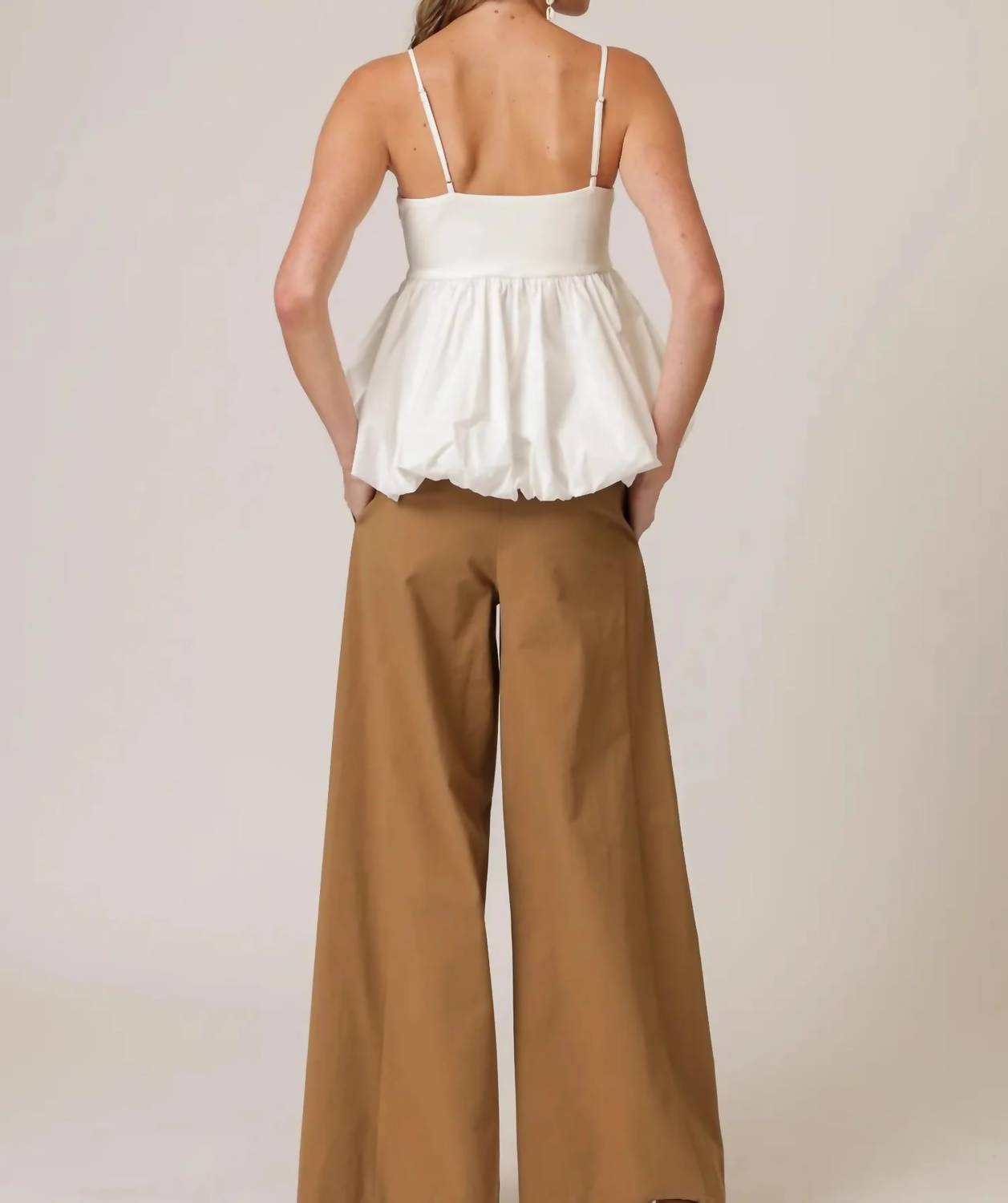 Line And Dot - Wesley Mix-media Top