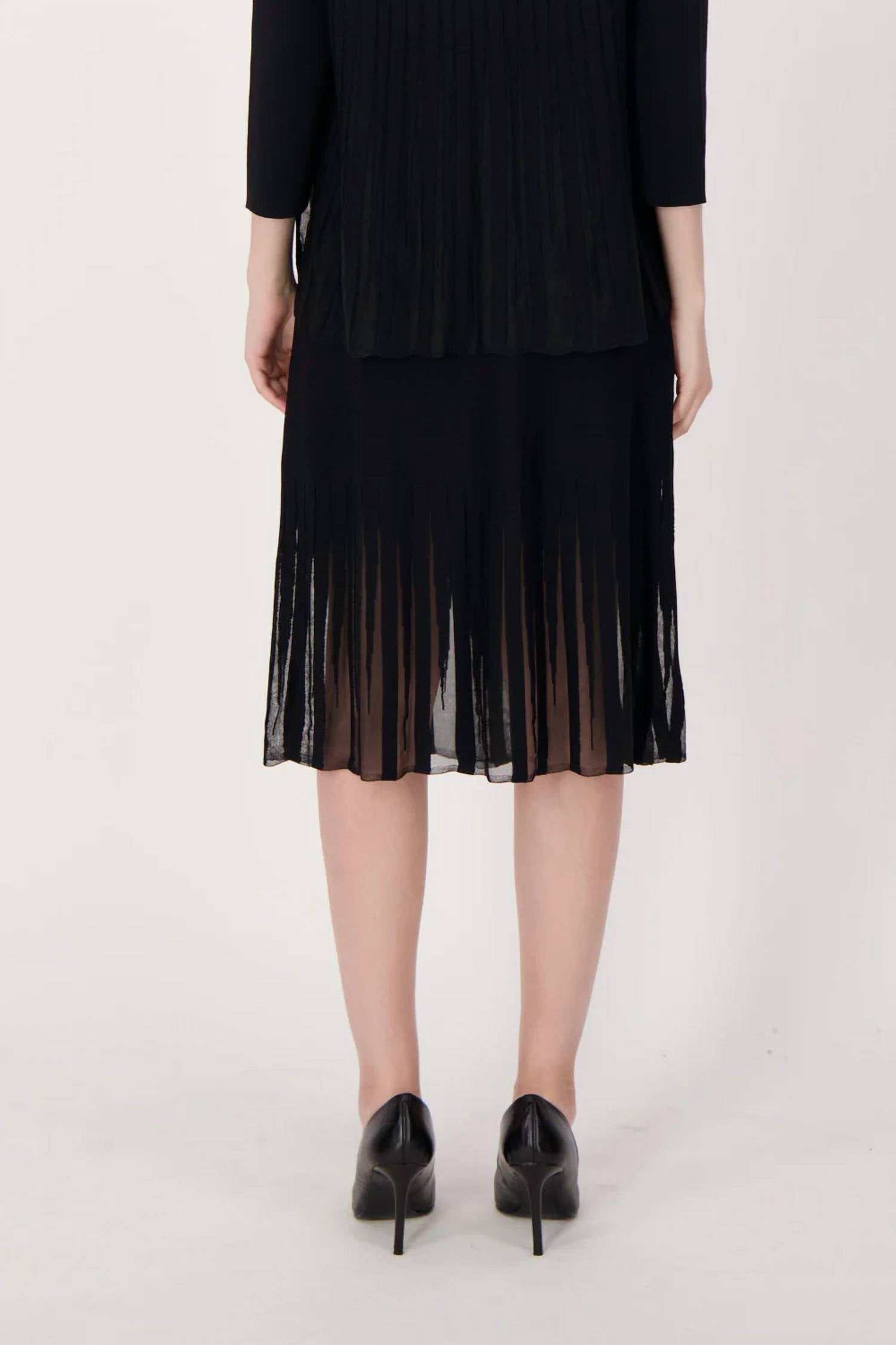 Spanner - Lattice Stiched Hem Layered Skirt