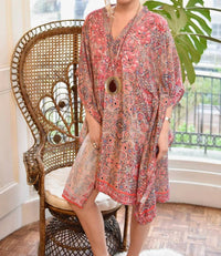 Powell Craft - Fishbone Embroidery Kaftan Dress
