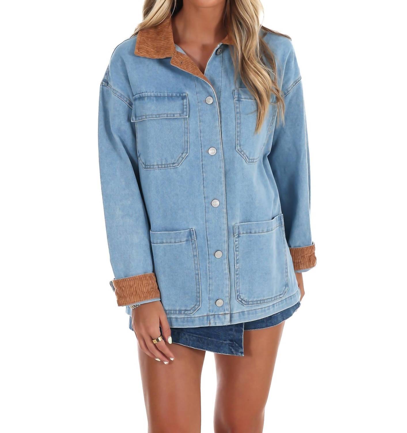 She + Sky - Timber Trail Denim Barn Jacket