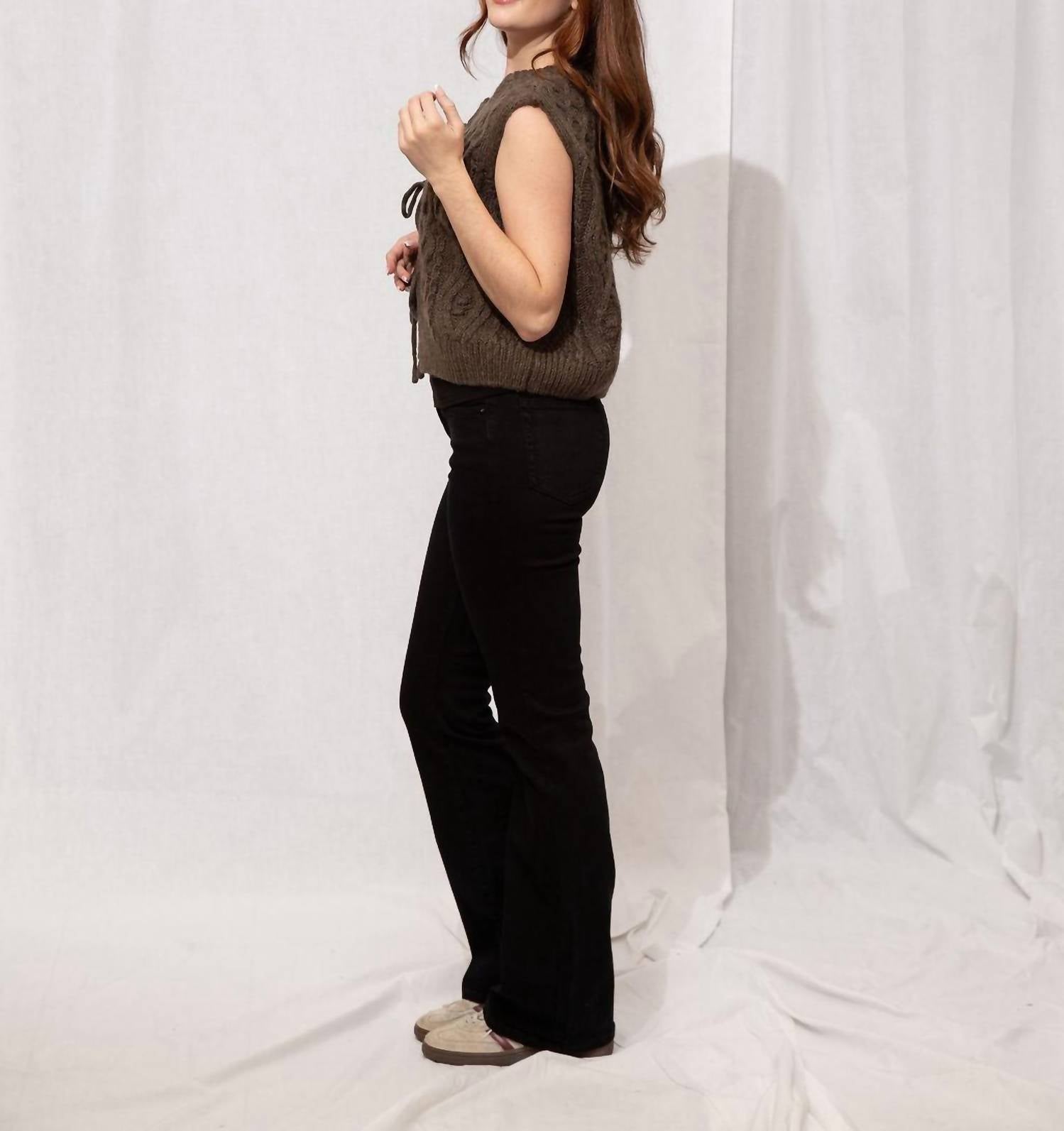 Just Black Denim - High Rise Boot Leg Pants