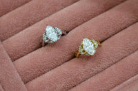 Allyanna Gifts - Women's Sterling Silver 2.0ct Marquise Moissanite Cluster Ring