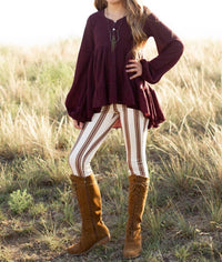 Joyfolie - Girl's Victoria Stripe Leggings