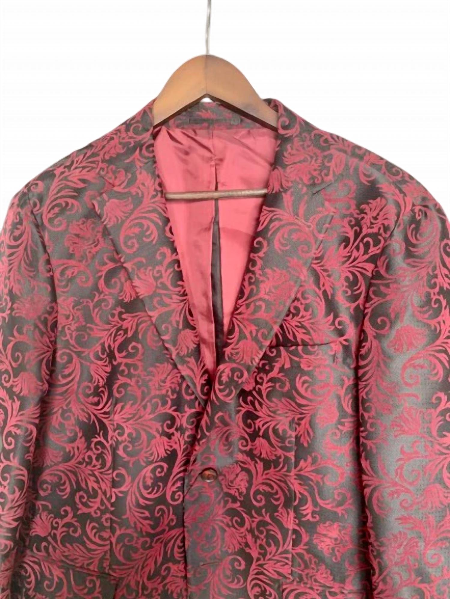 Carlos Amorin - Men Jacquard Floral Blazer
