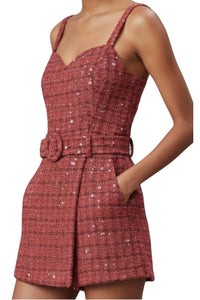 Day + Moon - Multi Tweed Sequin Romper