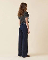 Le Jean - Pintuck Straight Leg Trousers
