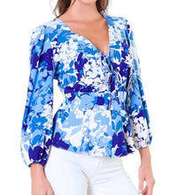 Sugarlips - Cosette Front Tie Peplum Top