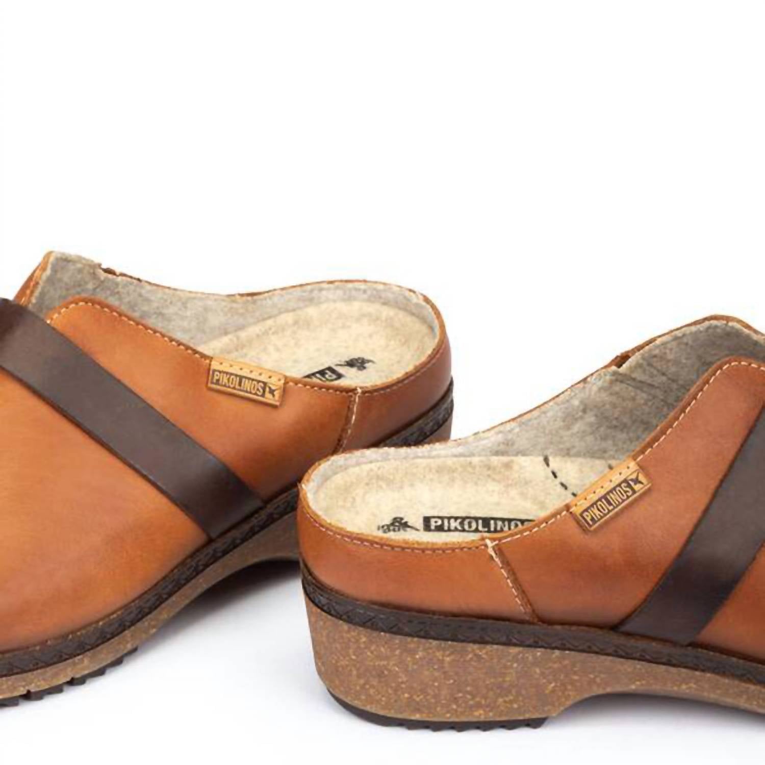PIKOLINOS Women's Granada Clogs in brandy - women's shoe - alternate view