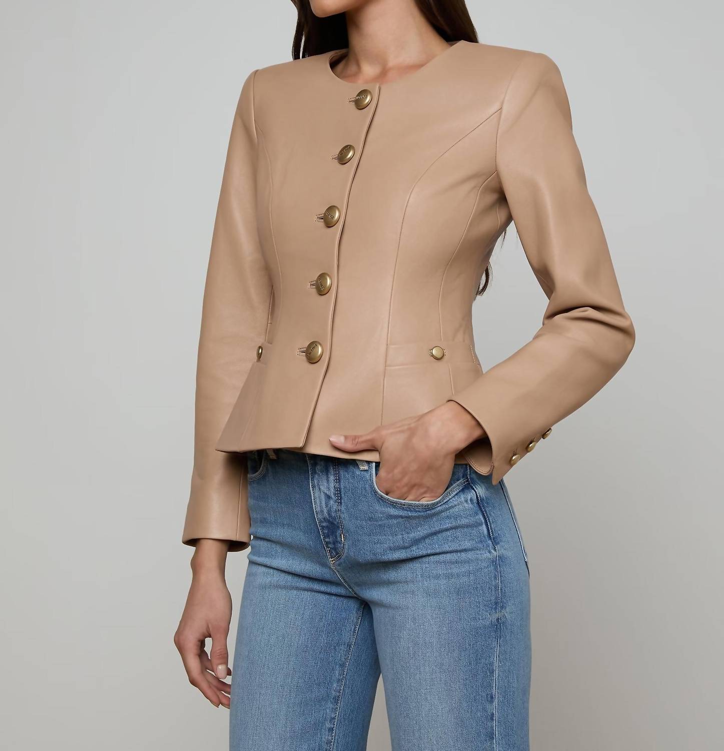 L'Agence - Mariella Leather Jacket