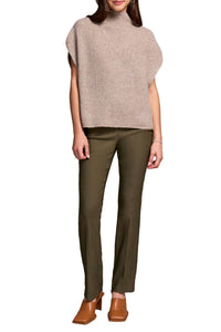 TRIBAL Cap Sleeve Sweater in oatmeal 1 - women's sweater
