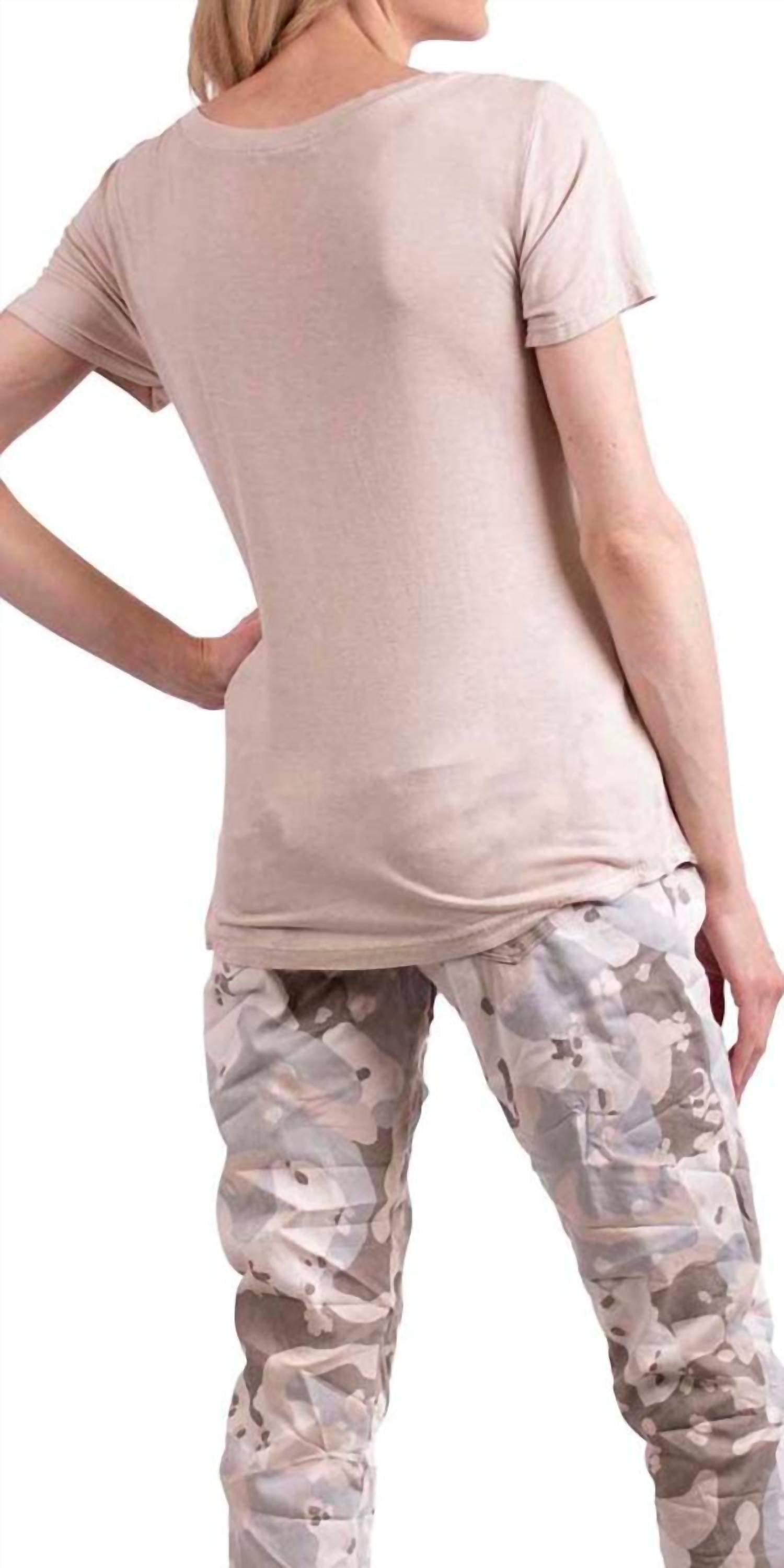 Gigi Moda - Nola Satin Short Sleeve Tee