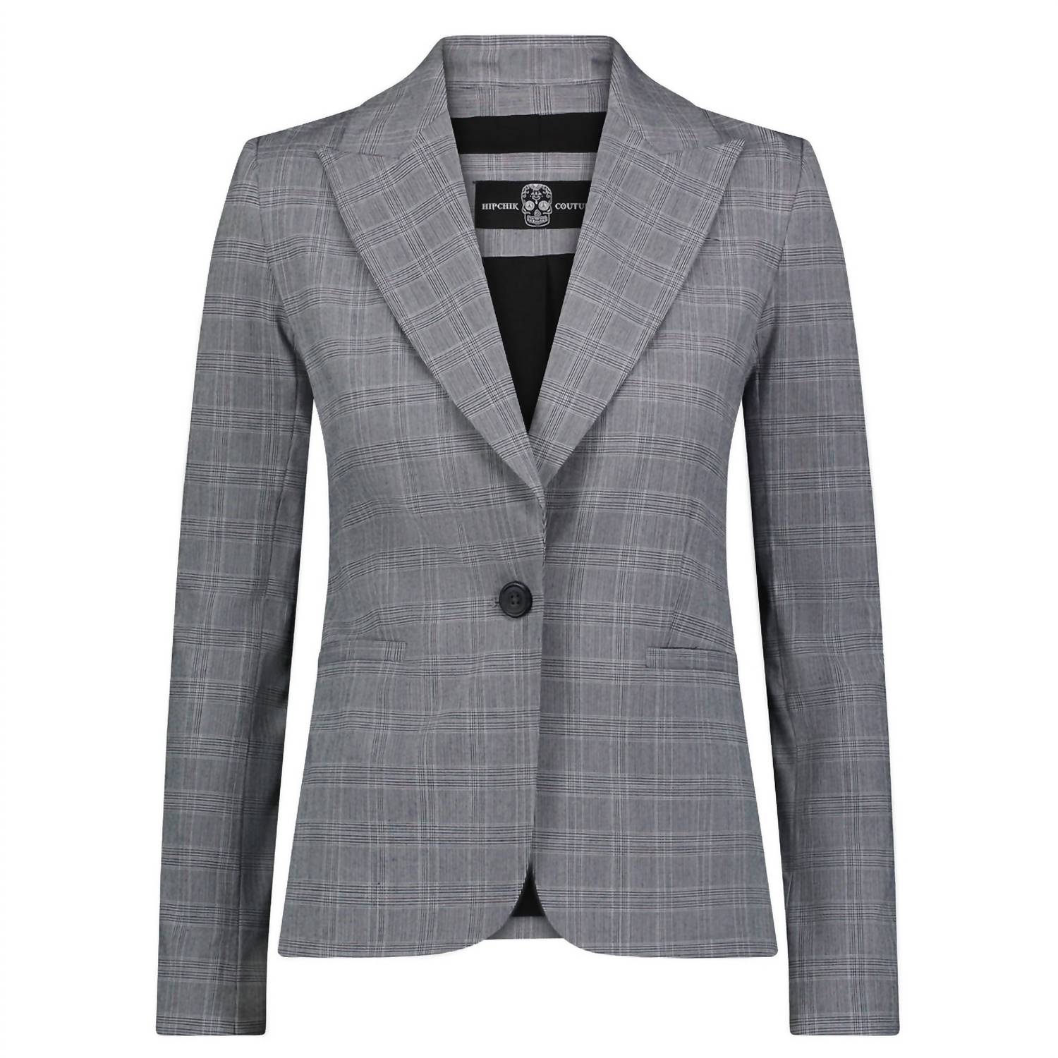 Hipchik - Tiger Black Plaid Blazer