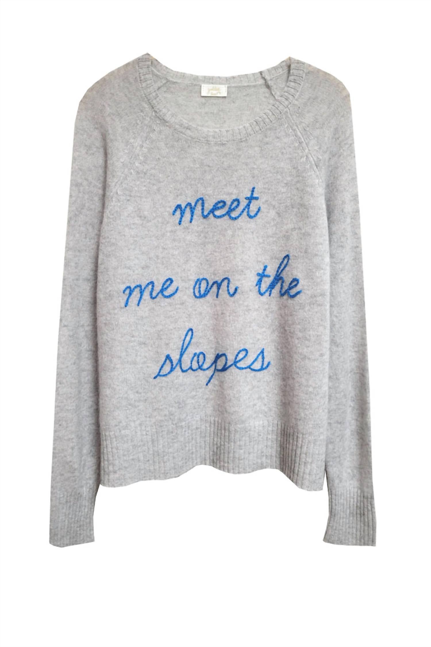 Golden Sun - Meet Me On The Slopes Cashmere Sweater