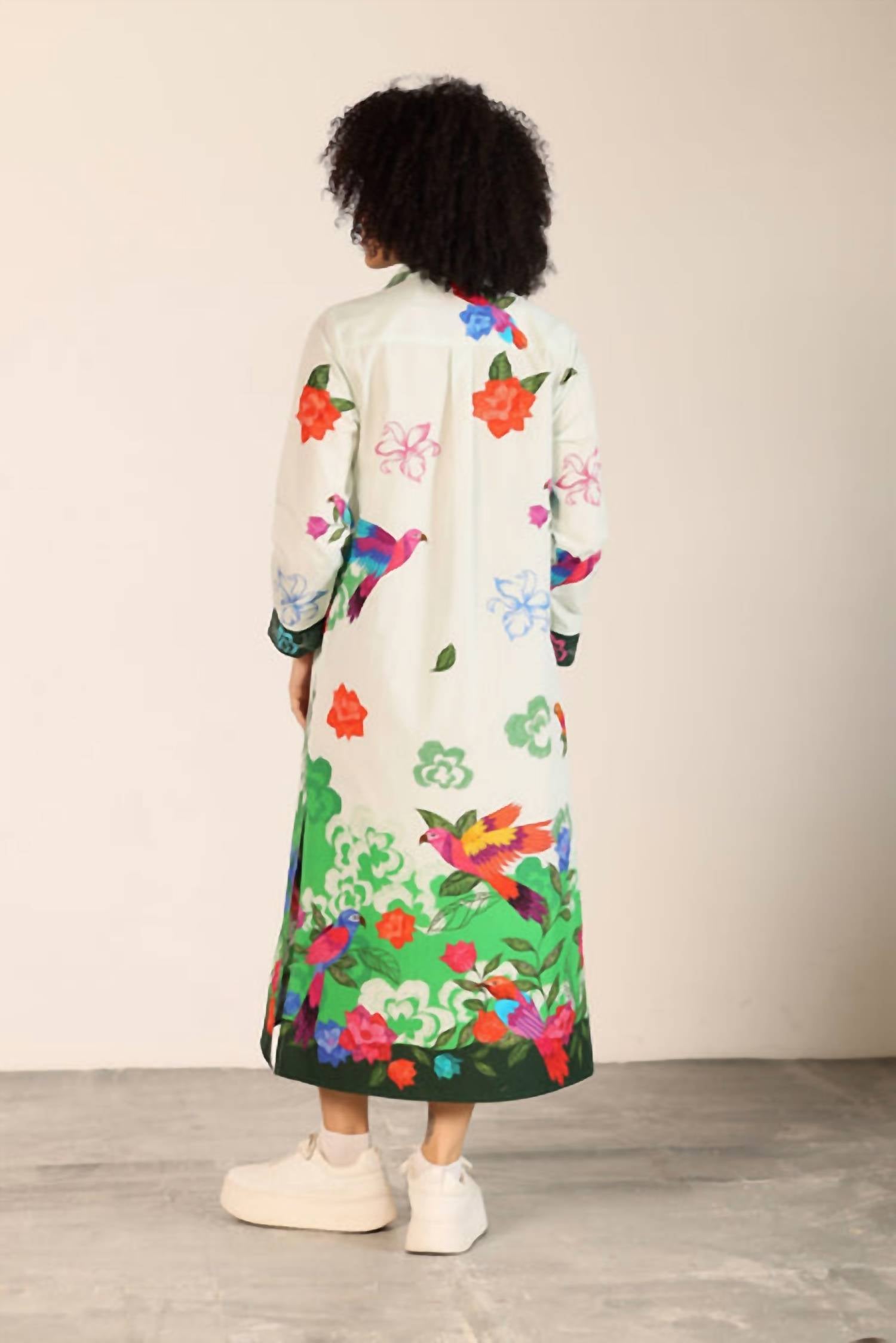 Maude Vivante - Eliza Poplin Button Down Midi Dress