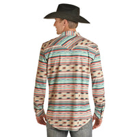 Rock & Roll Denim - Aztec Stripe Button Down Shirt
