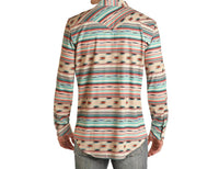 Rock & Roll Denim - Aztec Stripe Button Down Shirt