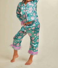 Mini Dreamers - Girl's Feathered Pajama Set