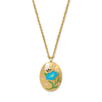Brighton - Reverie Blue Flower Reversible Necklace