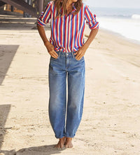 Frank & Eileen - Eileen Button Up Top