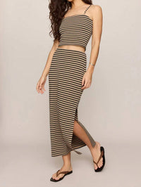 Z Supply Caffari Tube Top Tank in black - women's tank top - alternate view