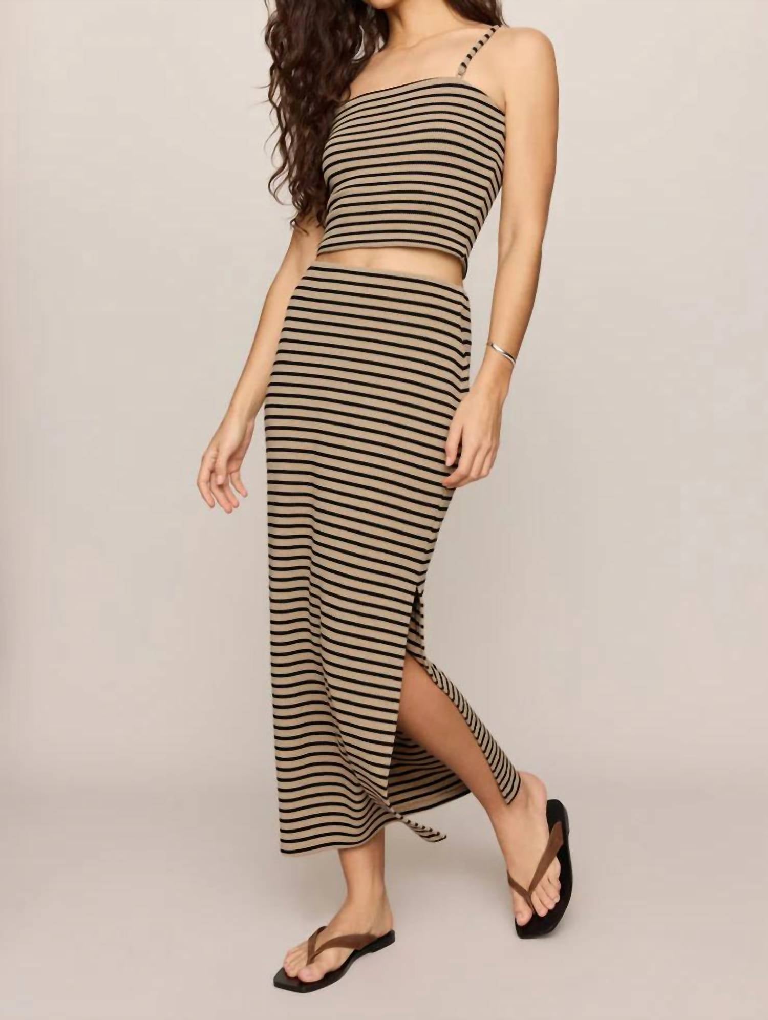 Z Supply Caffari Tube Top Tank in black - women's tank top - alternate view