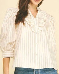 Pinch - Latte Stripe Top