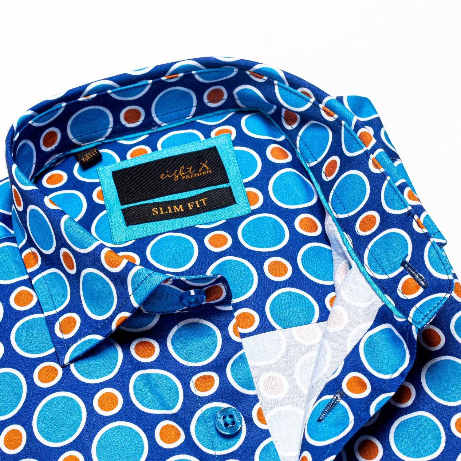 Eight X - Dippin Dots Short Sleeve Button Down Shirt