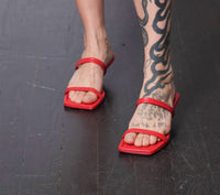 St. Agni - Women's Fine Strap Kitten Heel