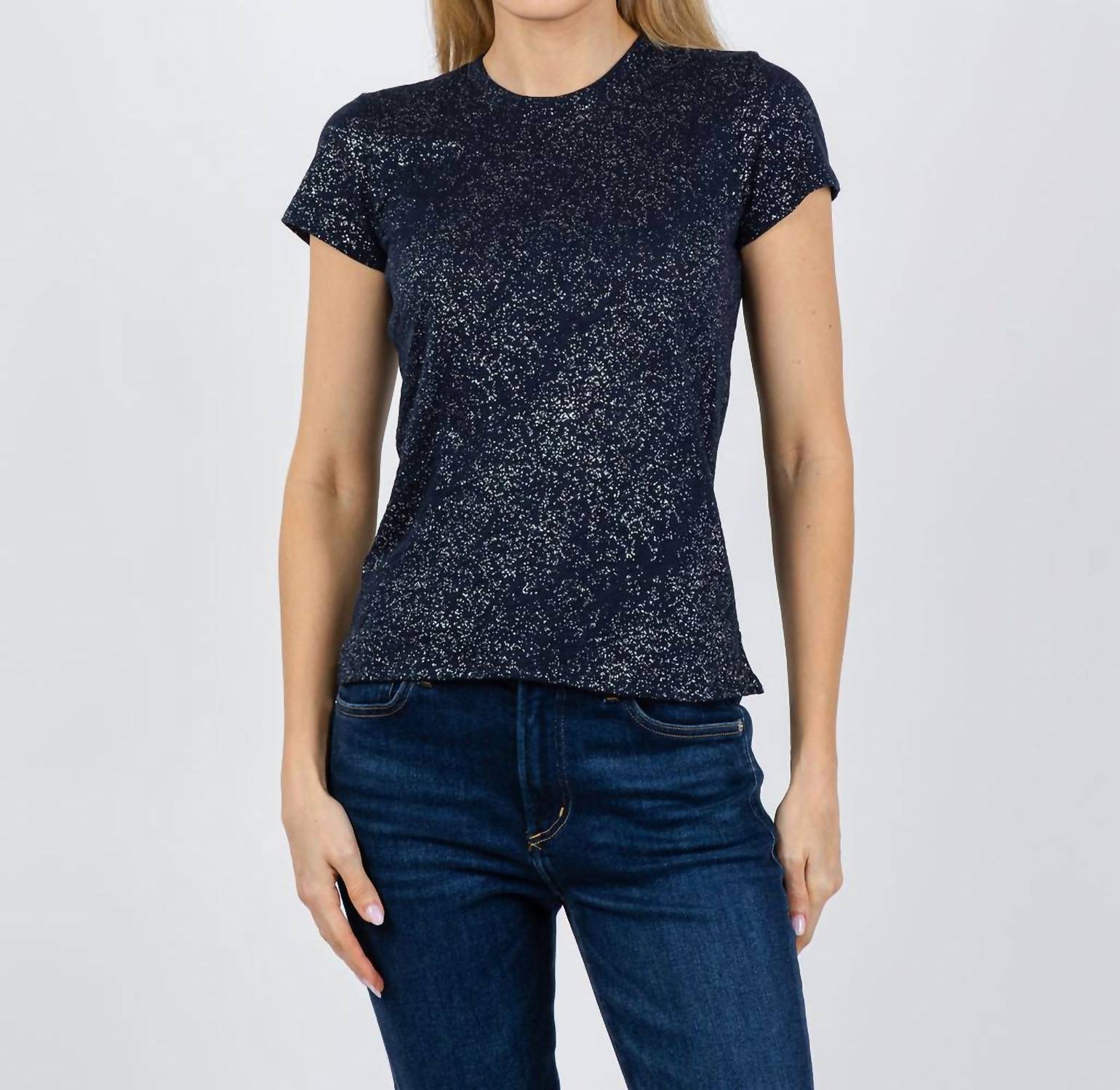 ATM School Boy Tee in obsidian silver - women's t-shirt