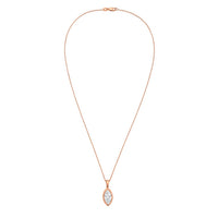 Diana M Jewels - Women's Marquise Lab-Grown Diamond Pendant Necklace (2.00 Ct) - Classic