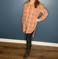 Before You Collection - Plaid Button Up Tunic