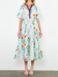 Thml - Puff Sleeve Floral Print Dress