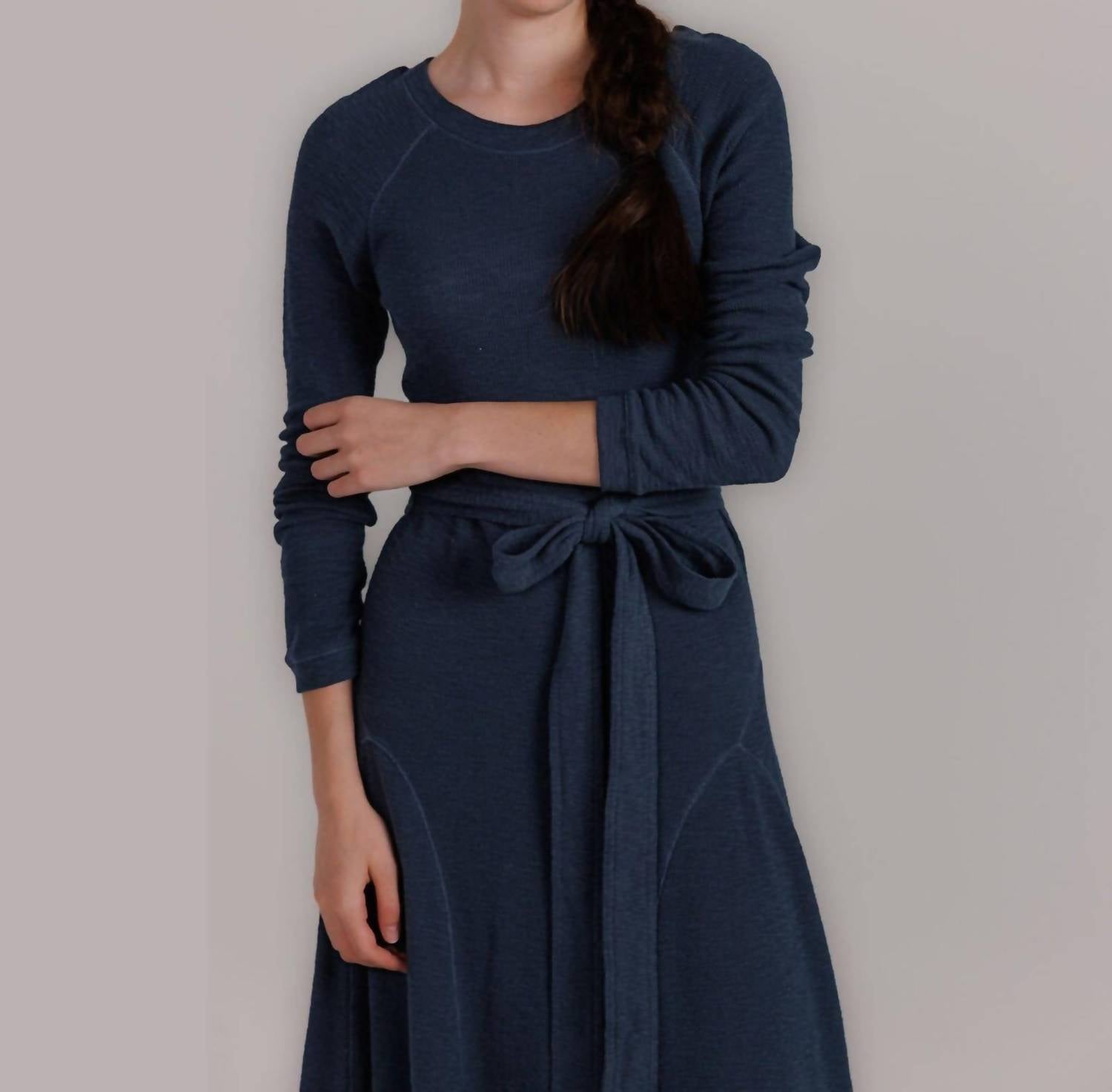 Downeast - Destination Long Sleeve Midi Length Knit Dress