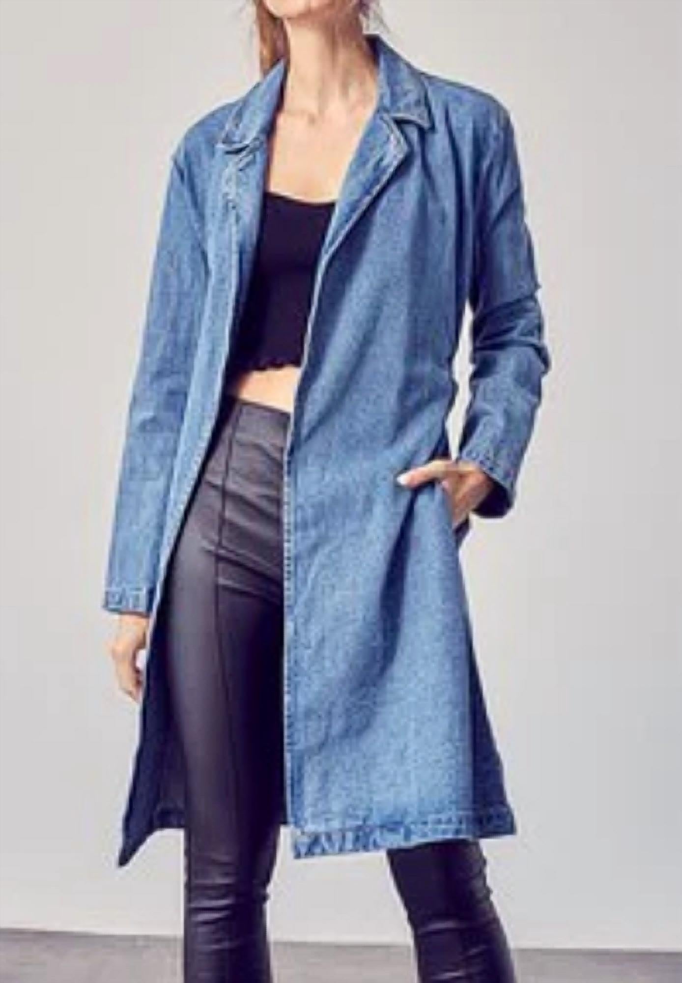 Idem Ditto Tippy Jacket in denim - women's jacket - detail view