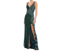 Mac Duggal - Beaded Floral Sequin Gown