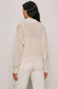 Sanctuary - Open Knit Half Zip Sweater