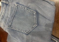 Ethyl - embroidered crop jean