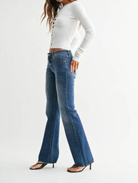 Just Black Denim - Low Rise Bootcut Jeans