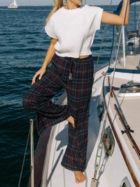 Shore - Beaded Beach Flannel Pants