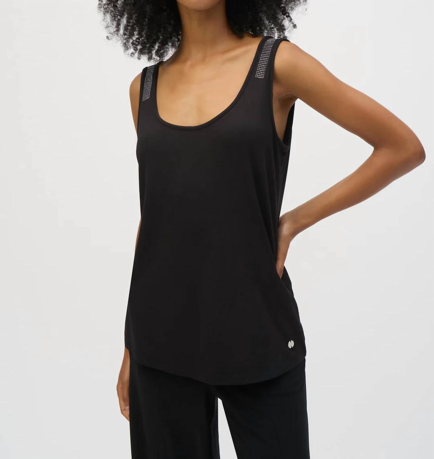 Joseph Ribkoff - Embellished Detail Sleeveless Top