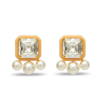 Lele Sadoughi - Paddle Button Earrings