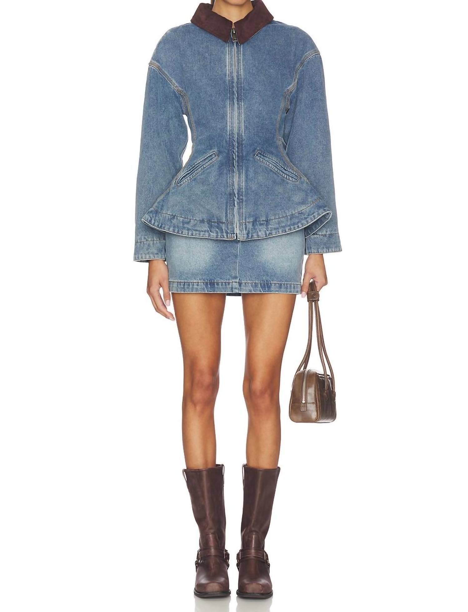 Line And Dot - Mottle Mini Skirt
