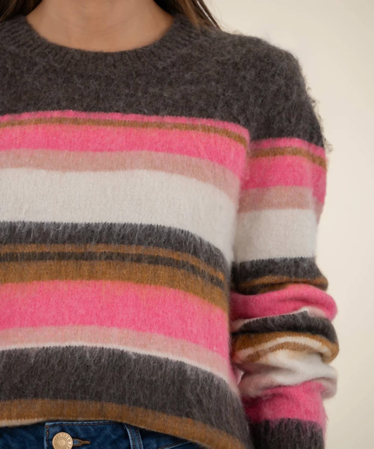 Kut From The Kloth - Elvira Striped Pullover Sweater