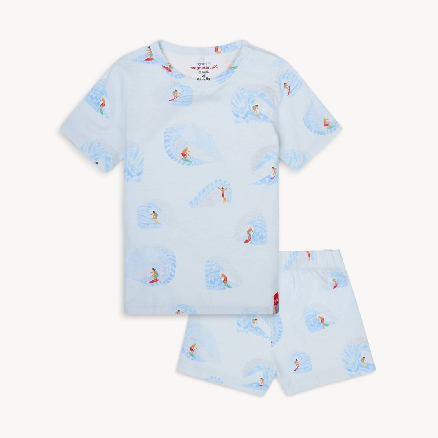 Magnetic Me - Boy's Big Sur Rightfit Magnetic No Drama Pajama Short Sleeve Short Set